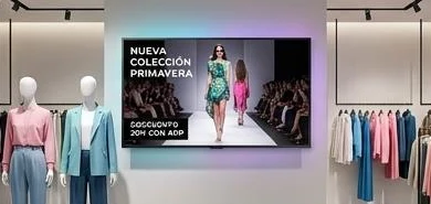Sinalização digital em lojas de varejo